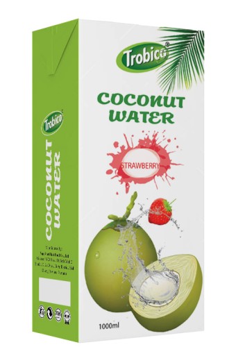 Coconut water with  strawberry 1000ml